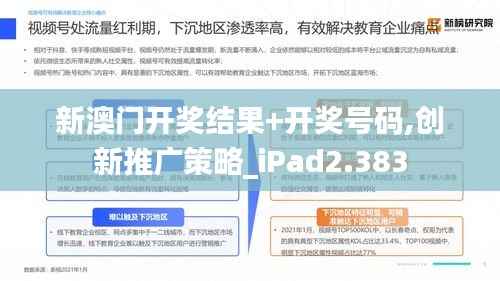 新澳门开奖结果+开奖号码,创新推广策略_iPad2.383