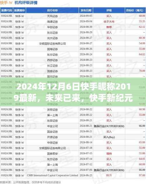 快手昵称2024科技新品发布,未来已来,开启快手新纪元