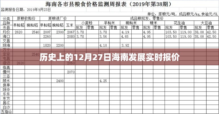 历史上的海南发展实时报价回顾,聚焦十二月二十七日数据