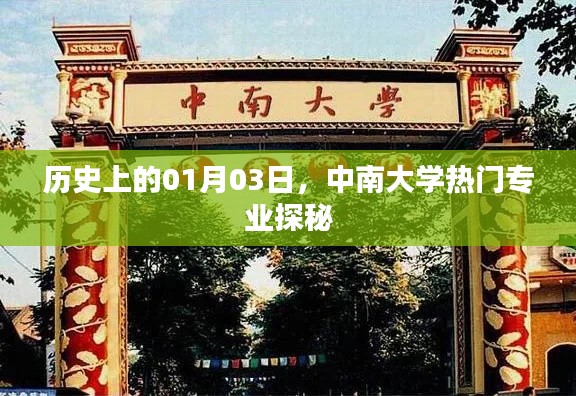 中南大学热门专业探秘,历史一月三日回顾