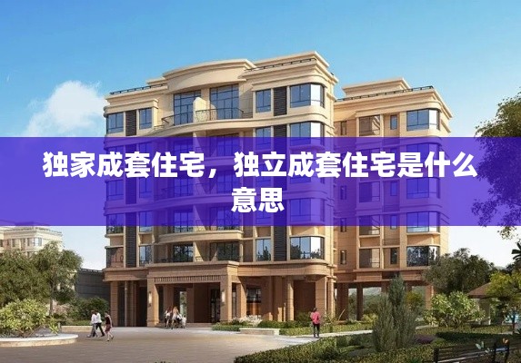 独家成套住宅,独立成套住宅是什么意思