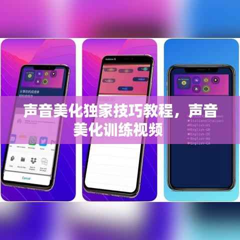 声音美化独家技巧教程，声音美化训练视频 