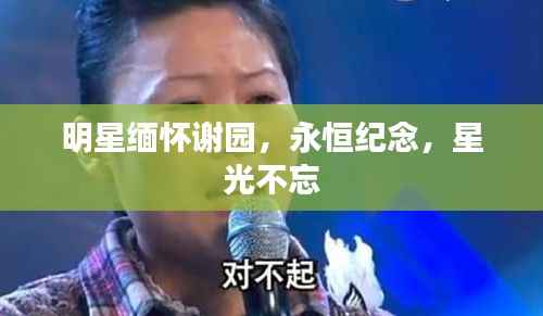 明星缅怀谢园,永恒纪念,星光不忘